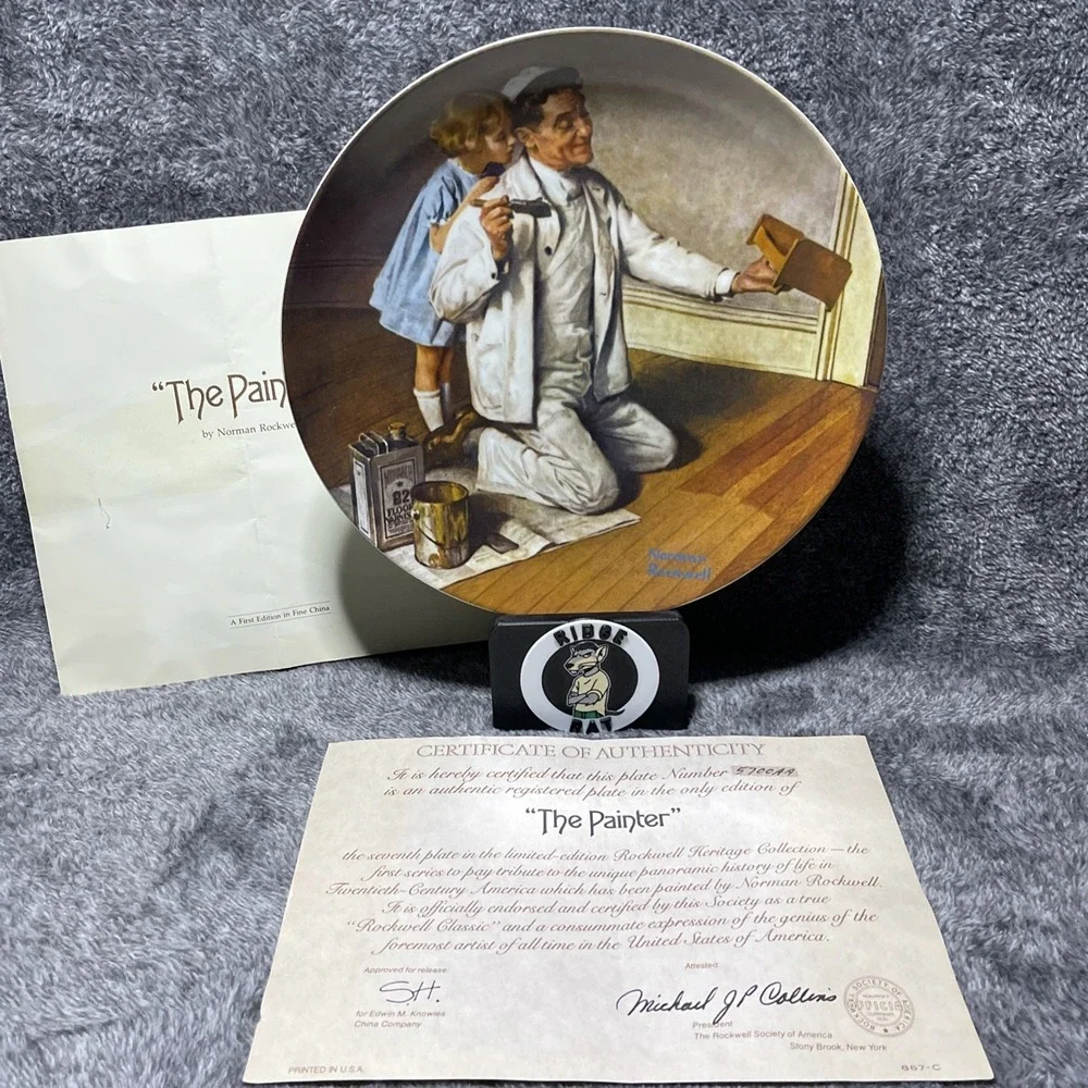VINTAGE Norman Rockwell Collector‎ Plates Lot of 12 w/ COAs Decorative China